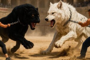 🔥 Giant Black Panther Vs Giant Wolf | Ultimate Animal Fight | Who Is The King?