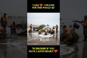 Heartwarming Animal Rescue Story: Saving a Giant Whale! 🐳😭" #shorts #animals #animalrescue #humanity