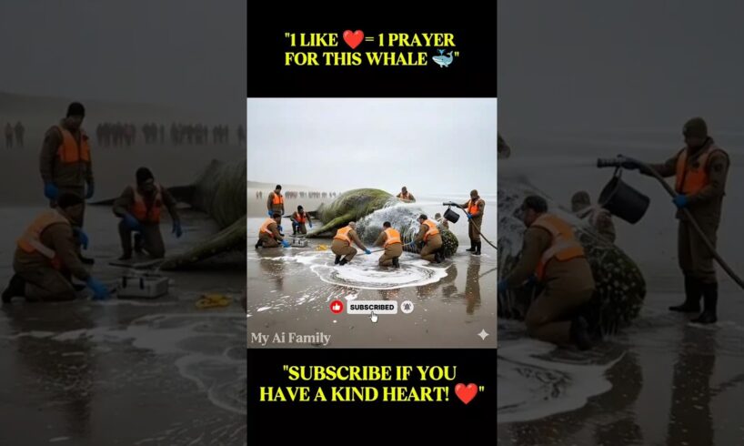 Heartwarming Animal Rescue Story: Saving a Giant Whale! 🐳😭" #shorts #animals #animalrescue #humanity