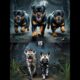Hyena, African wild dog vs Rottweiler vs labradorretriever, Tiger, bear, Black panther) Battle.