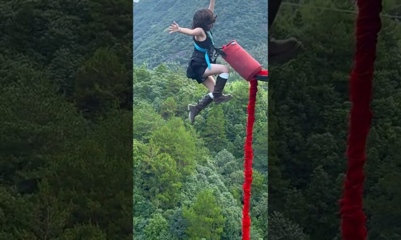 Insane Bungee Ever Jumping 😍 | Extreme Adventure Vlog #shorts #youtubeshorts #bungee #bungeejumping