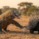 Komodo Dragon vs  Porcupine The Ultimate Animal Fight