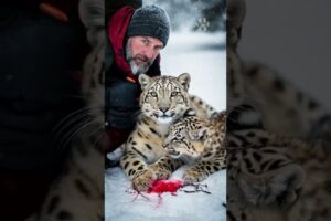 Man help to injured animal in jungle  #animals #rescueefforts #wildlife