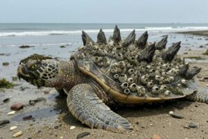 Rescue Team Saves a Turtle | Safe Removal of Barnacles | Successful Rescue Mission.ai art🐢#rescue