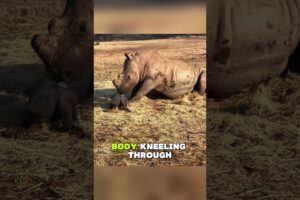 Rhino mom fights to keep her baby safe #animals #wildlife #rhino #mom #love
