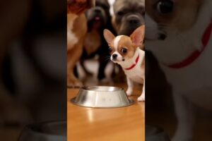 These two dogs fighting over milk is too cute #puppies #funny