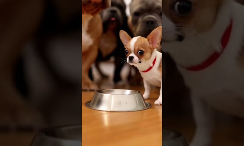 These two dogs fighting over milk is too cute #puppies #funny