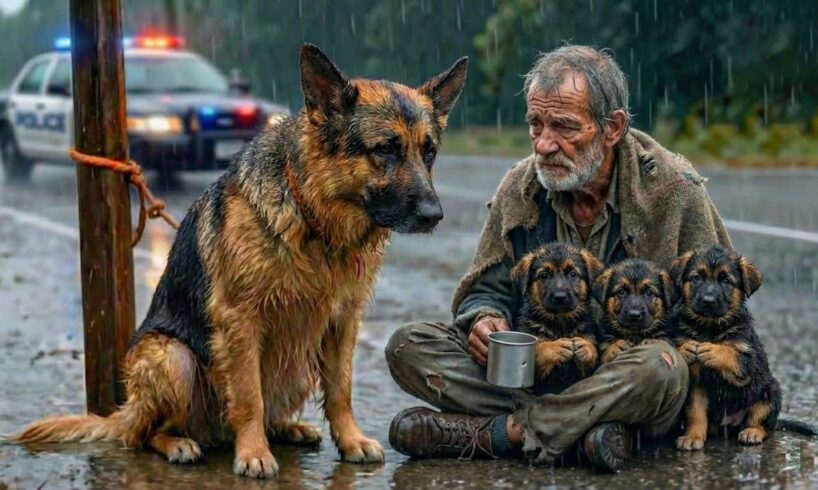 They Left Her to Die… Until a Kind Man Rescued a Mother Dog and Her Puppies 💔🐶