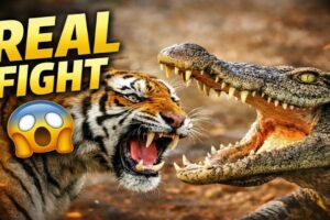 Tiger vs Lion vs Crocodile  Cow Saves Life  Shocking Animal Fights