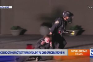 Video shows ICE protest turn violent in Southern California amid nationwide uproar