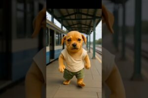 cutest puppy struggle 😭✨ #youtubeshorts #trending #shortsvideo#dog #cutebaby#ai #viral
