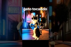 #shorts gato tocando el piano y la guitarra 🪩 AI cat playing instruments 🪩 고양이 피아노 기타 연주하는 영상