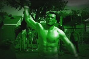 Bio street fights roman vs a gas mask