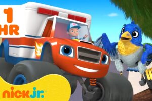 Blaze and the Monster Machines Best Animal Rescues! 🐙🐶 | 60 Minutes | Nick Jr.