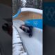 Bobsled flies off the track during Olympic run #winter #olympics #milanocortina #accident #news