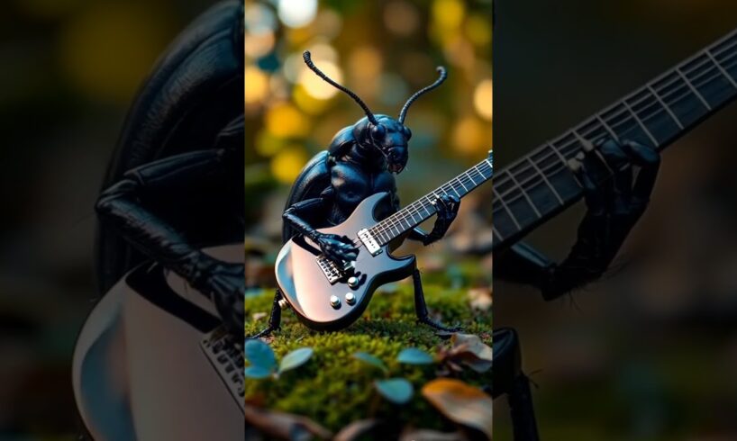 Cutest animal playing Guitar #cute #ai  #animals #pets #aiart #funny #pets #cat #shorts #trending