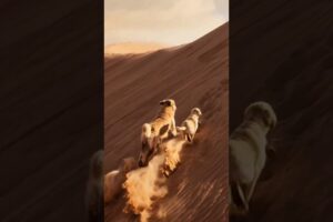 Desert Whale Rescue — Golden Retriever Leads Astronaut to Save a Whale #dog #goldenretriever #rescue