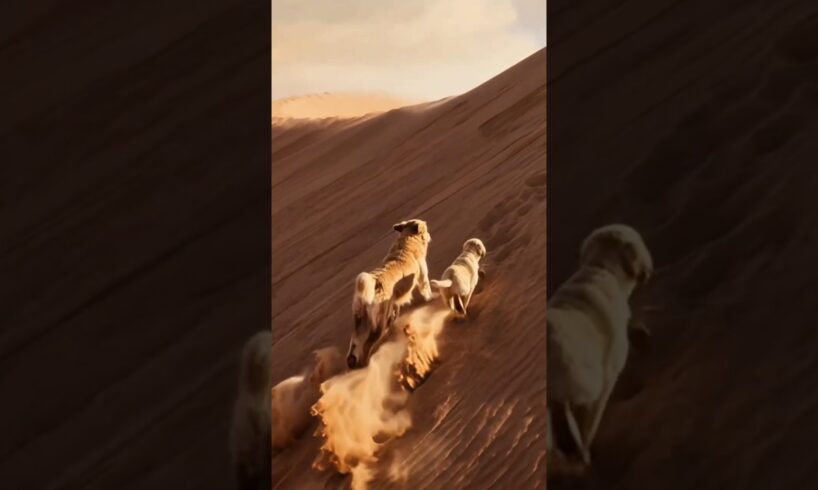 Desert Whale Rescue — Golden Retriever Leads Astronaut to Save a Whale #dog #goldenretriever #rescue