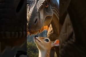 Dinosaur Saves Unconscious Elephant from Crocodiles 🦖🐘😱 | Epic Animal Rescue#telugushorts #telugu
