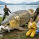 Heroic Rescue Team Saves a Helpless Mother Rabbit from a Giant Amazon Arowana 🐇🐉