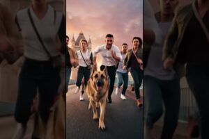 How Did This Brave Dog Save Everyone from the Giant Wave Disaster? #dog #rescue #animals##shortsfeed