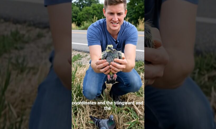 Man Rescues Baby Pigeon on the Side of the Road 🐦❤️ | Emotional Animal Rescue