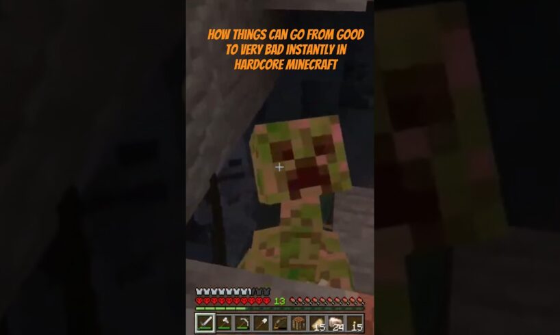 ONE WRONG MOVE can cost you EVERYTHING #minecraft #minecraftmemes #speedrun