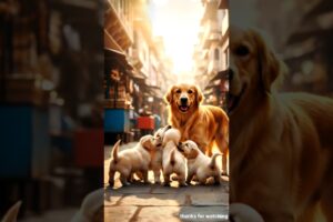 Pregnant Dog Gives Birth to 5 Cute Puppies | Emotional Mother Dog Story | Animal Short Film #ai #dog