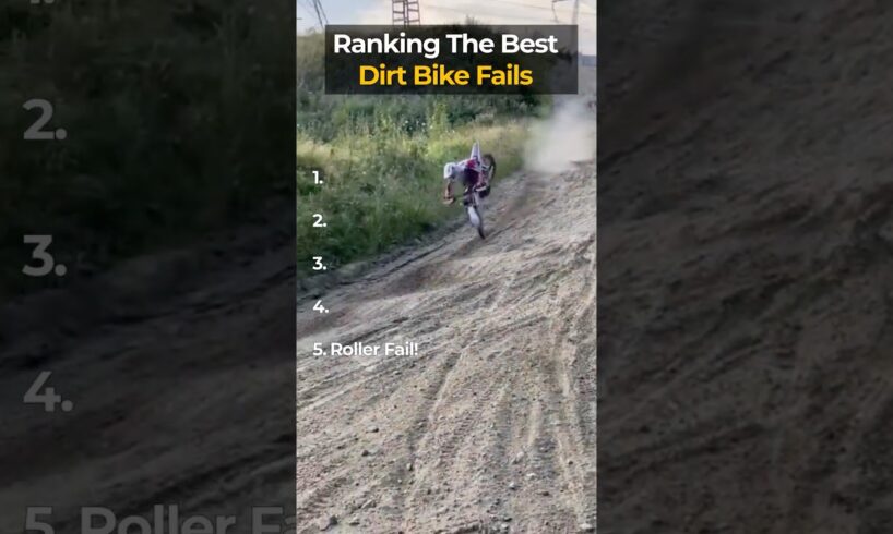 Ranking Top 5 Dirt Bike Fails of The Week! #shorts #ranking #dirtbike #funny #viral