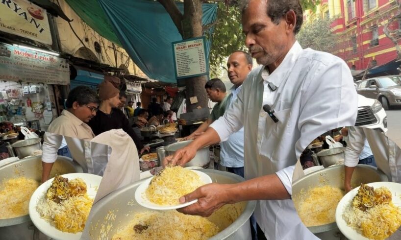 Sahi Biryani at Bankshall Court, Kolkata | Legendary Street Biryani Served in Huge Handis