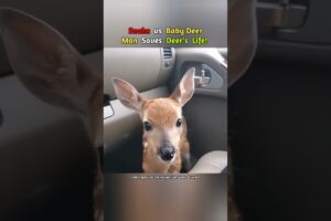 Snake vs Baby Deer | Man Saves Deer’s Life #shorts #viral #animals