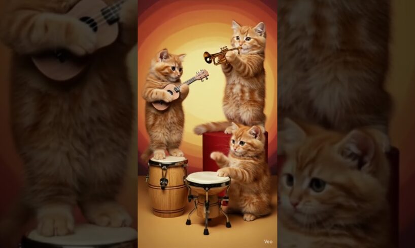 Tabby’s playing their instruments