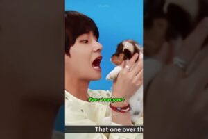 Tae scared puppy 🐶