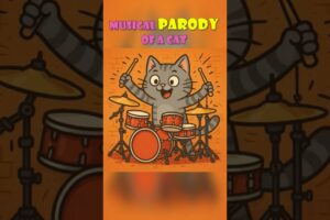 The CAT plays musical instruments🥁#funny #cat #pet