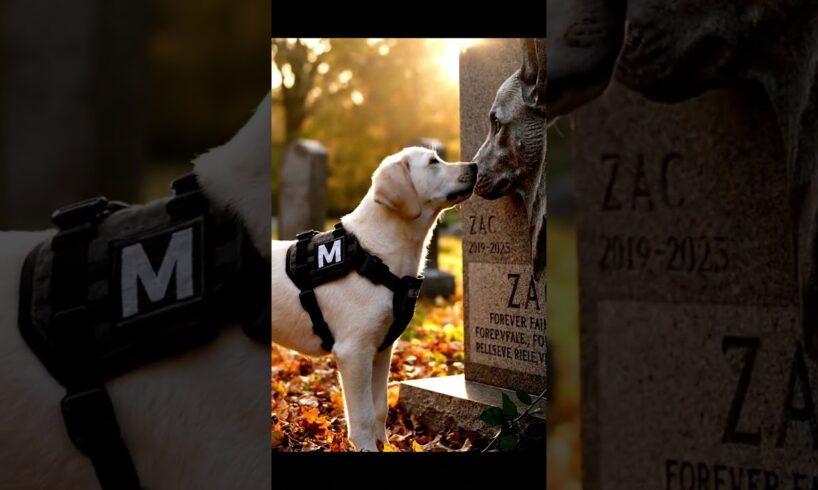 The Most Heart Touching Cemetery Visit by a Loyal Dog #dog #shorts
