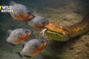 Top 10 Most Ruthless Piranhas Attack Their Prey | Animal Fights