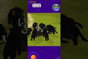 White Mammoth Vs Zombie Black Mammoth ~ Shorts #mammoth