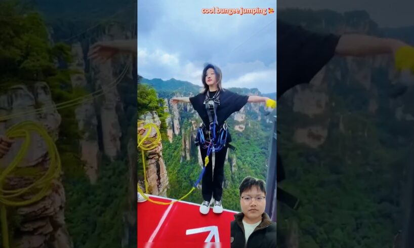 Why can't we be brave like her? #adventure #bungeejumping #123go