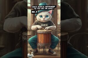 a cat playing a musical instrument.#animals #aboutanimals