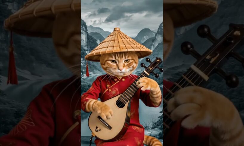 cute cat playing instrument 😍 #cute #cutepet #shortsviral #pet #cat #funny #reels #cuteanimals