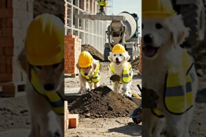 three friends emotional story cute puppies in the problem 😭😭#aivideo