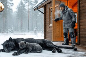 Animal Rescue He Saved a Frozen Black Panther Mother and Her Cubs #113