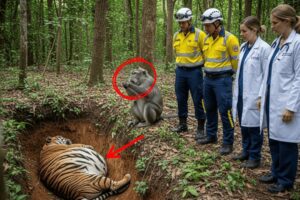 Animal Rescue - Monkey Begs Doctor To Save Pregnant Tiger Trapped In Pit | RescueNest