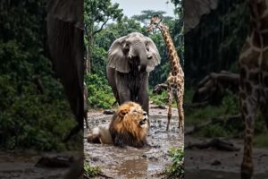 Animals playing in mud and rain😅 #trending #funny #viral #trendingshorts #youtubeshorts #shorts