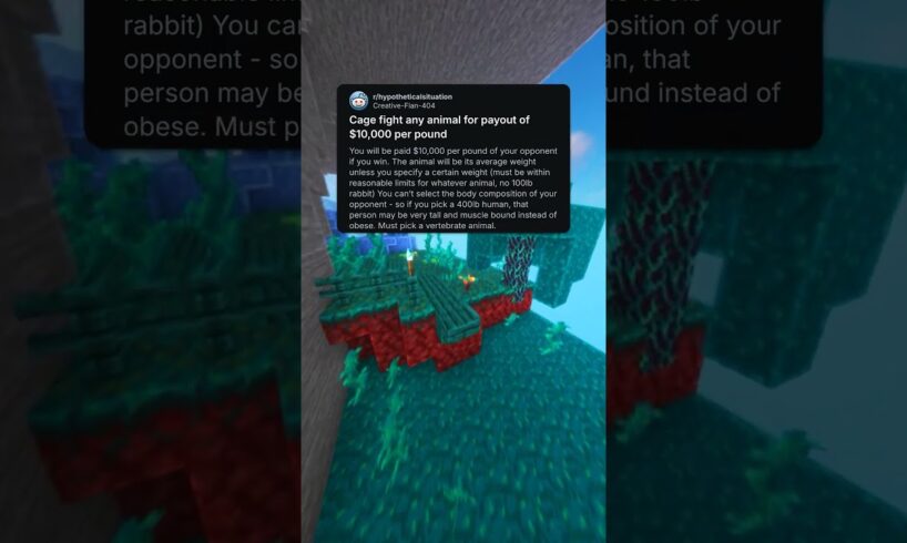 Cage fight any animal
