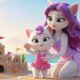 🏰🐱 Cute Kitten Build a Magical Pink Sand Castle to Win Back the Cup ✨| AI Cat Story