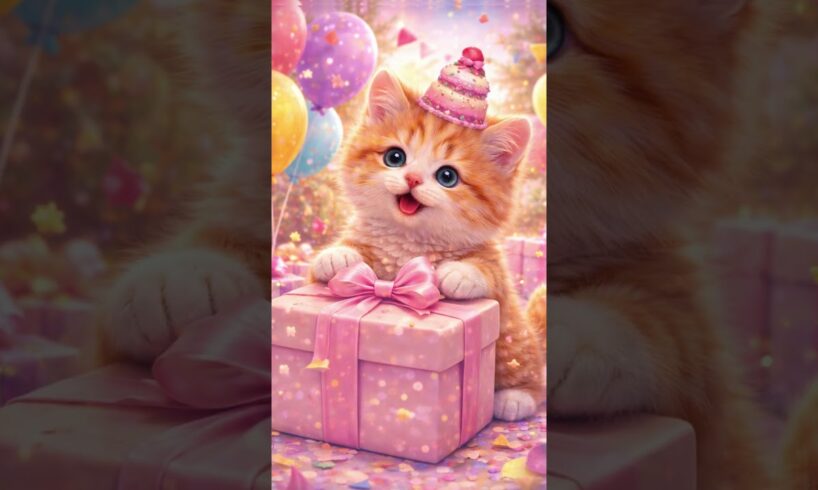 Cutest Kitten Birthday Surprise! 🎁🐱🎂