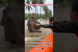 Dramatic rescue of animals from flood waters #4