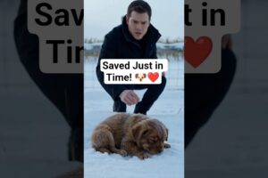 He Was Frozen in the Snow… Until a Farmer Saved Him! 💔 | Emotional Rescue #catrescue #animalrescue