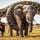 Heroic rescue team saves innocent mother elephant from giant python attack🐍